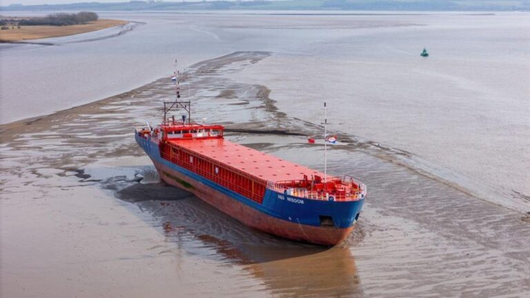 ArcelorMittal shipment runs aground in Humber Estuary