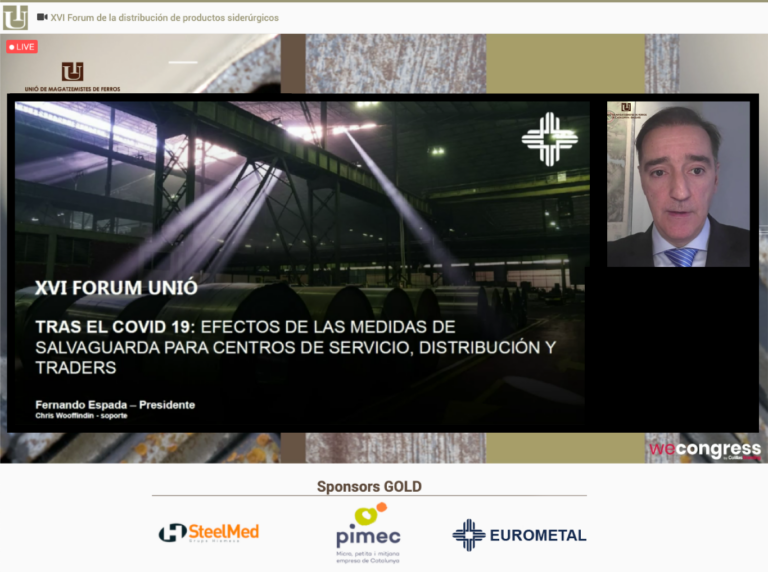 EUROMETAL president at Catalonia steel distribution forum