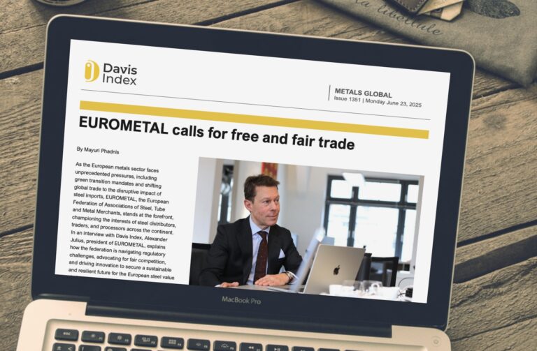 EUROMETAL highlights steel industry challenges in Davis Index interview